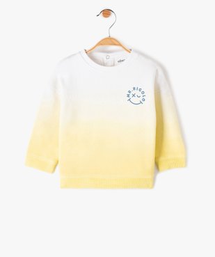 Sweat bébé garçon tie-and-dye et inscription vue1 - GEMO(BEBE DEBT) - GEMO