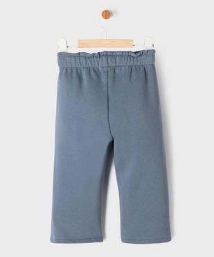 Pantalon de jogging ample avec intérieur molletonné bébé fille vue3 - GEMO 4G BEBE - GEMO