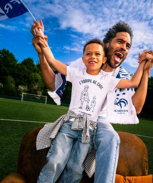 Tee-shirt manches courtes à motif football garçon vue1 - GEMO 4G GARCON - GEMO
