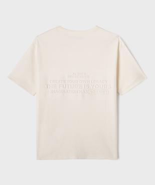 Tee-shirt manches courtes oversize avec inscriptions en relief garçon vue3 - GEMO 4G GARCON - GEMO