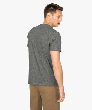 Tee-shirt homme à manches courtes et fines rayures vue3 - GEMO (HOMME) - GEMO