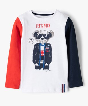 Tee-shirt garçon à manches longues imprimé - Lulu Castagnette vue2 - LULUCASTAGNETTE - GEMO