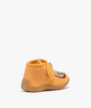 Chaussons bébé garçon bottillons en velours lion vue4 - GEMO 4G BEBE - GEMO