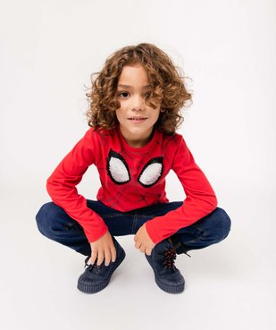 Tee-shirt garçon avec motif en sequins réversibles - Spiderman vue1 - SPIDERMAN - GEMO