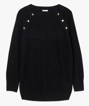 Pull femme spécial grossesse avec encolure boutonnée vue4 - GEMO (MATER) - GEMO