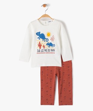 Pyjama bébé garçon 2 pièces avec motifs animamux vue1 - GEMO(BB COUCHE) - GEMO