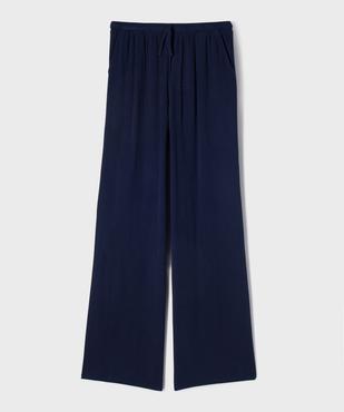 Pantalon large en viscose avec ceinture ajustable fille vue1 - GEMO 4G FILLE - GEMO