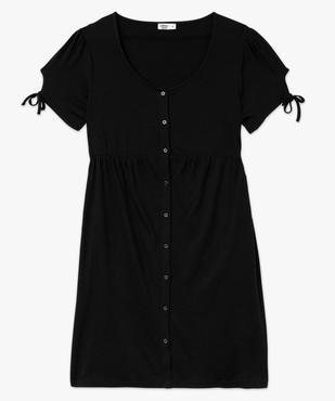 Robe de grossesse à manches courtes et large col rond vue4 - GEMO 4G MATERN - GEMO