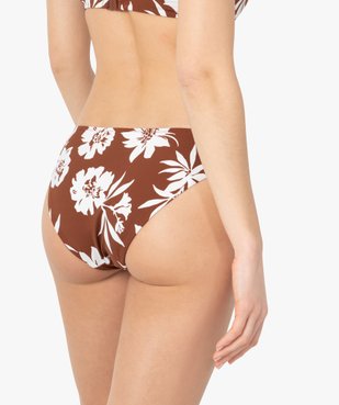 Bas de maillot de bain femme à motifs fleuris forme culotte vue2 - GEMO (PLAGE) - GEMO