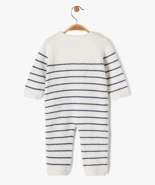 Pyjama en maille tricotée rayée bébé - LuluCastagnette vue3 - LULUCASTAGNETTE - GEMO