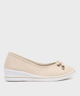 Escarpins femme en toile unis à semelle contrastante vue1 - VALENTINA BALDA - GEMO