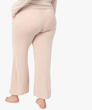 Pantalon d’intérieur femme grande taille en maille fine vue3 - GEMO(HOMWR FEM) - GEMO