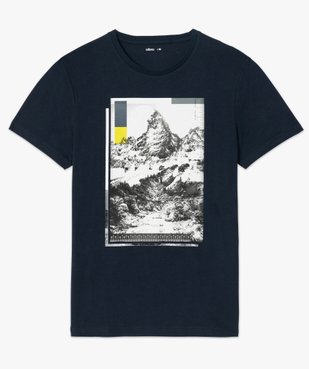 Tee-shirt homme avec motif montagne vue4 - GEMO (HOMME) - GEMO