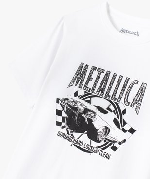 Tee-shirt garçon avec motif voiture - Metallica vue3 - METALLICA - GEMO