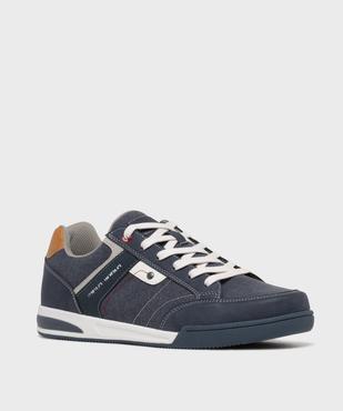 Baskets en toile denim homme - Urban Steps vue3 - URBAN STEPS - GEMO