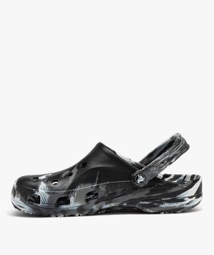 Sabots souples homme dessus perforé effet marbré - Crocs vue3 - CROCS - GEMO