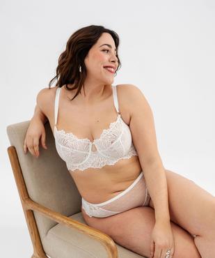 Soutien-gorge emboitant en dentelle femme grande taille vue1 - GEMO(HOMWR FEM) - GEMO