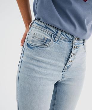 Jean bootcut taille haute en denim stretch femme vue2 - GEMO(FEMME PAP) - GEMO