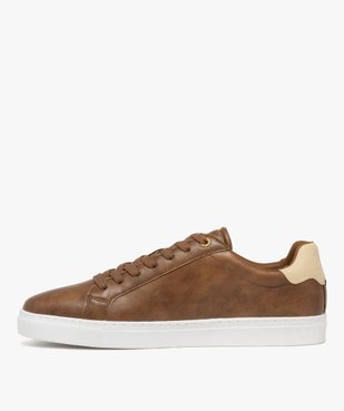 Baskets basses à lacets avec semelle contrastante homme - Lee Cooper vue4 - LEE COOPER - GEMO