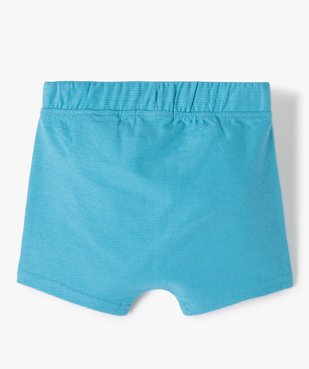 Short bébé garçon en maille texturée vue3 - GEMO(BEBE DEBT) - GEMO