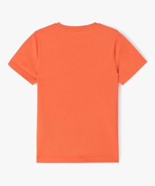 Tee-shirt manches courtes avec poche poitrine imprimée garçon vue3 - GEMO (ENFANT) - GEMO