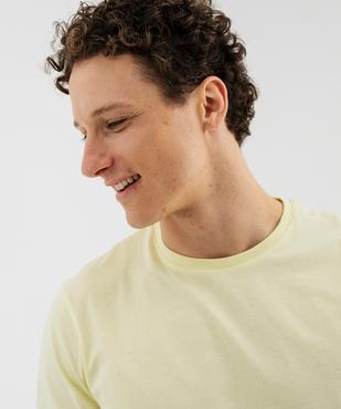 Tee-shirt manches courtes col rond en coton homme vue2 - GEMO 4G HOMME - GEMO