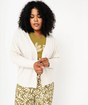 Gilet ample à manches chauve-souris femme grande taille vue1 - GEMO (G TAILLE) - GEMO