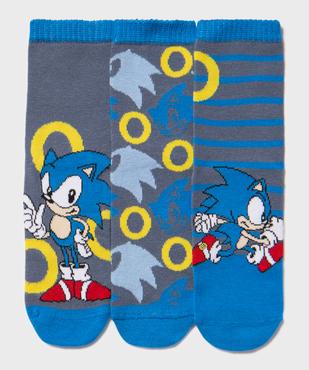 Chaussettes imprimées garçon (lot de 3) - Sonic The Hedgehog vue1 - SONIC - GEMO
