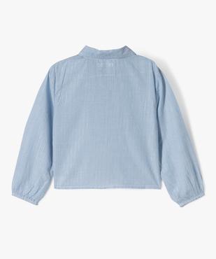Chemise à rayures pailletées fille - LuluCastagnette vue4 - LULU CASTAGNETTE GEMO FOR GOOD - GEMO