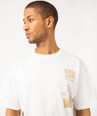 Tee-shirt manches courtes col rond imprimé skate homme vue2 - GEMO 4G HOMME - GEMO