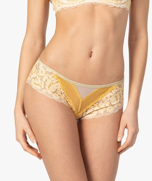Shorty en dentelle bicolore vue1 - GEMO(HOMWR FEM) - GEMO