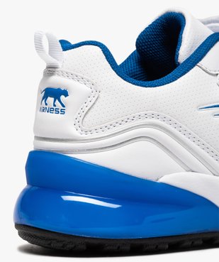 Baskets garçon bicolores fermeture scratch - Airness vue6 - AIRNESS - GEMO