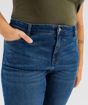 Jean straight taille normale en coton stretch femme grande taille vue2 - GEMO 4G GT - GEMO