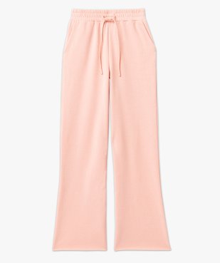 Pantalon en molleton coupe large et taille élastiquée femme vue4 - GEMO(FEMME PAP) - GEMO