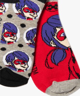 Chaussettes fille ultra courtes Miraculous (lot de 3) vue2 - MIRACULOUS - GEMO