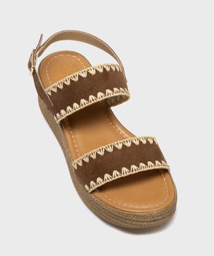 Sandales à semelle plateforme et talon compensé femme  - Valentina Baldano vue5 - VALENTINA BALDA - GEMO