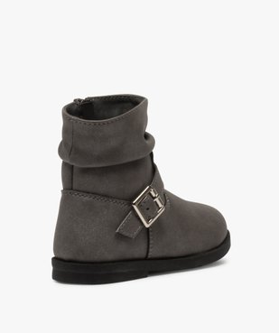 Bottines bébé fille irisées avec boucle métallique vue4 - GEMO(BEBE DEBT) - GEMO