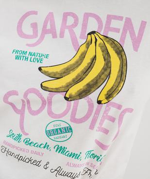 Tee-shirt manches courtes en jersey de coton imprimé femme vue2 - GEMO 4G FEMME - GEMO