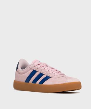 Baskets en cuir suédé VL Court 3.0 fille - Adidas vue2 - ADIDAS - GEMO