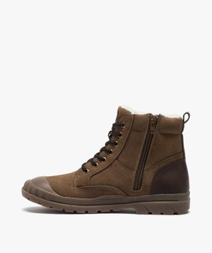 Boots garçon zippées à bout renforcé et col rembourré vue3 - GEMO (ENFANT) - GEMO
