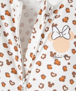 Pyjama ouverture devant zippée motif Minnie bébé - Disney vue3 - DISNEY BABY - GEMO