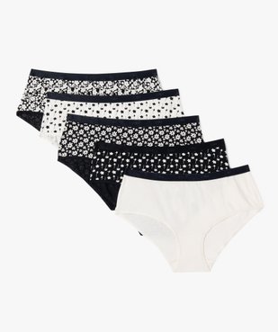Boxers en coton stretch à motifs fleuris femme (lot de 5) - Les Pockets Dim vue1 - DIM - GEMO