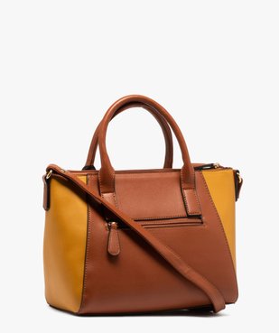 Sac à main femme trapèze multicolore et multimatière vue2 - GEMO (ACCESS) - GEMO