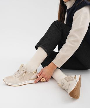 Sneakers compensées avec détails brillants femme - Valentina Baldano vue1 - VALENTINA BALDA - GEMO