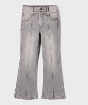 Jean flare taille ajustable en coton stretch fille vue1 - GEMO 4G FILLE - GEMO