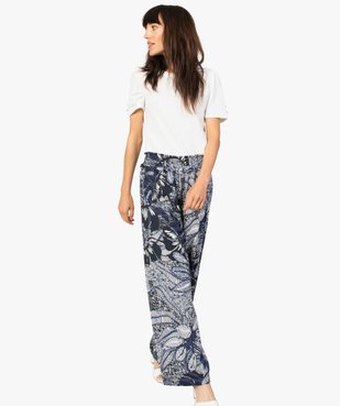 Tee-shirt femme à manches courtes froncées vue5 - GEMO(FEMME PAP) - GEMO