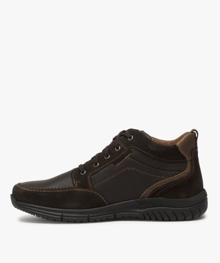 Low-boots homme confort avec nombreuses surpiqûres - Zen vue3 - GEMO (CONFORT) - GEMO