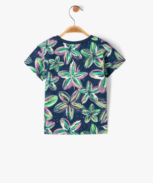 Tee-shirt manches courtes à motifs fleuris bébé vue3 - GEMO 4G BEBE - GEMO
