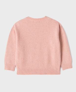 Pull à col rond fille vue4 - GEMO (ENFANT) - GEMO