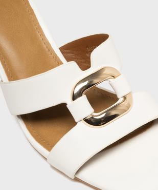 Mules à talon trapèze et bride bijou femme - Follow Me vue6 - FOLLOW ME - GEMO